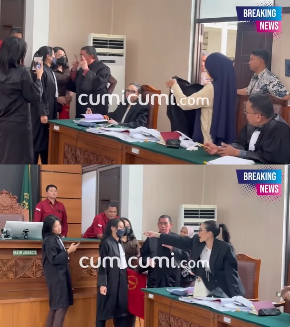 Nikita Mirzani emosi saat sidang [YouTube]